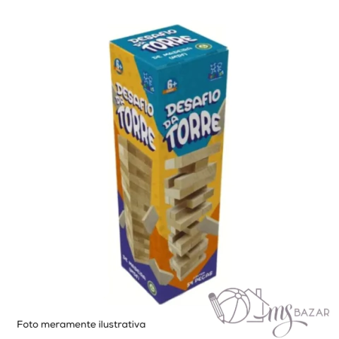 Jogo Desafio da Torre de 54 Peças - Tafeplas