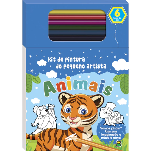 Kit de Pintura do Pequeno Artista: Animais - Todolivro