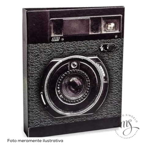 Álbum de Fotografias 15x21 Para 80 Folhas Tema Câmera Fotográfica 905 - Ical