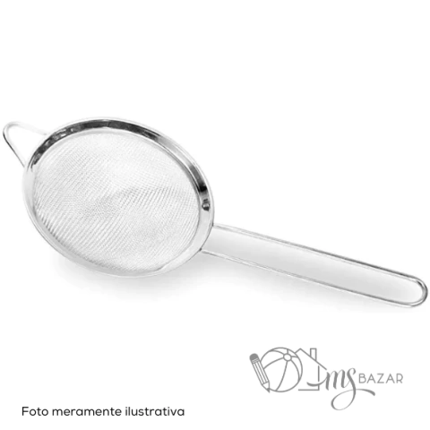 Peneira Luxo em Inox 16cm - Kehome