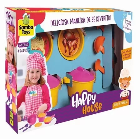 Happy House Jogo de Panelas - Samba Toys