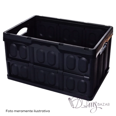 Cesta Dobrável de Plástico Organizadora de 42 Litros - Plasútil