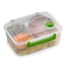 Pote Com Trava e Válvula de Aquecimento Lanche Box Cores Sortidas 17X15X8cm - Plasnorthon