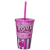 COPO 550ML TAMPA COM CANUDO LOVE USUAL