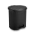 Lixeira Com Pedal Rattan Cozinha e Banheiro 6 Litros 23x35x25cm Preta - Plasnorthon