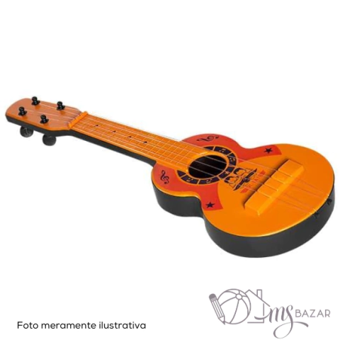 Violão de Brinquedo Infantil 4 Cordas Tipo Viola e Cavaquinho - Dutati