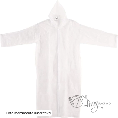 Capa de Chuva Plástica Para Adulto Transparente - Elite Imports