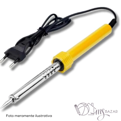Ferro De Solda Profissional 60W Cabo Isolamento Térmico 110V - Inluss