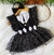 Salopete Wandinha com Tule