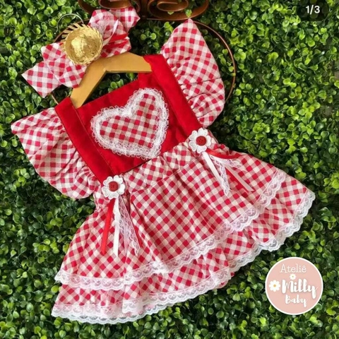 Salopete Junino Vermelho