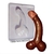 FORMA P/FAZER CHOCOLATE 17CM PENIS CURVO 1064