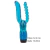 PENIS JELLY DUAL PENETATOR 12,5CM + 10,5 CM PENIS BALL 1576 - comprar online