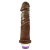 PENIS C/ AROMA SILICONE CHOCOLATE 18X4CM VIBRO 1581