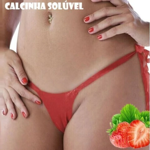 CALCINHA COMESTIVEL MORANGO YUMMY 2457