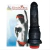 PENIS SILICONE PRETO BASE ANELADA 18X4CM VIBRO 2565