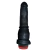 PENIS SILICONE PRETO BASE ANELADA 18X4CM VIBRO 2565 - comprar online