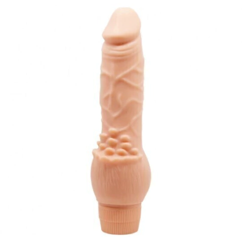 PENIS REALISTICO C/ VIBRO E ANELADO 19,5X3,8CM BARBARA 3065