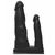 PENIS KOMIKU DP 16,5x4 E 11,5x2CM SILICONE PRETO 3132