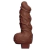 PENIS SILICONE CHOCOLATE 18,5CM C/ ESCROTO BIG BOSS 3241