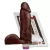 PENIS REALISTICO CHOCOLATE C/ VIBRO 20,5X4,7CM P LUXURIA 3262