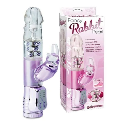 PENIS JELLY BUTTERFLY ROTATIVO FANCY RABBIT PEARL 3538