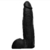 PENIS SILICONE PRETO C/ ESCROTO 27X5,5CM J HOLMES 3868