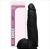 PENIS SILICONE PRETO C/ ESCROTO 27X5,5CM J HOLMES 3868 - Afrodith Sex Shop