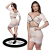 CONJUNTO ARRASTAO BRANCO SAIA E TOP DECOTADO YAFFA 5175