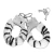SM ALGEMA PELUCIA HAND CUFFS ZEBRINHA YOUVIBE 531 - Afrodith Sex Shop