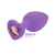 PLUG ANAL JOIA CORACAO SILICONE CORES MEDIO 5425