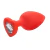 Imagem do PLUG ANAL JOIA CORACAO SILICONE CORES MEDIO 5425