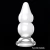 PLUG ANAL 2 X-BALLS ESCALONADO 16X7,5CM C/ VENTOSA 5494 - Afrodith Sex Shop