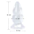 Imagem do PLUG ANAL 2 X-BALLS ESCALONADO 16X7,5CM C/ VENTOSA 5494