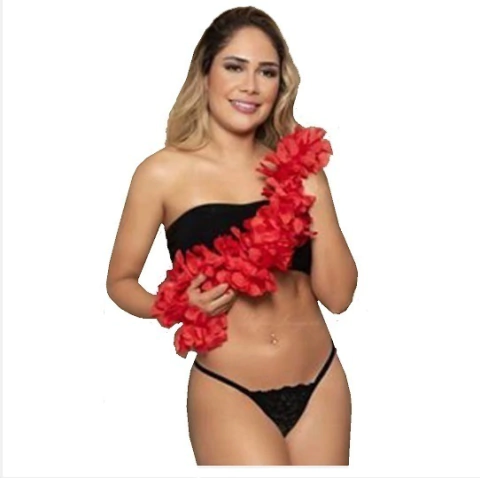 CALCINHA FIO C/ RENDA E LACINHO STRASS ATRAS YAFFA 5728 - comprar online