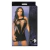VESTIDO PRETO C/ DECOTE FRONTAL VAZADO TIRINHAS YAFFA 5849 - Afrodith Sex Shop
