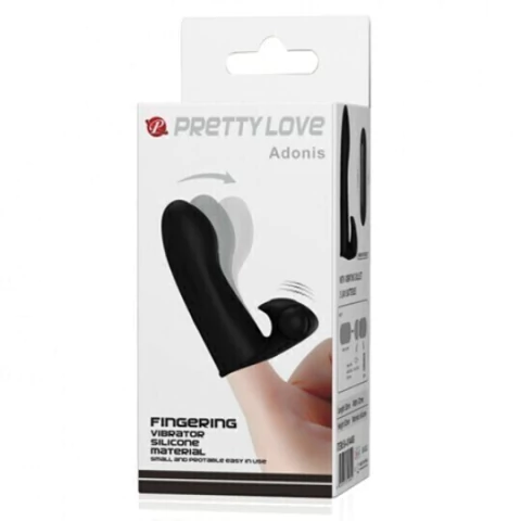 CAPA P/DEDO COM VIBRO ADONIS PRETTY LOVE 5882
