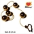 COLAR TAILANDES 5 BOLAS DE METAL SLIM 5920
