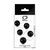 COLAR TAILANDES 5 BOLAS 3,4CM PRETO G na internet