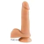 PENIS SILICONE PELE 17,5X4,5CM ESCROTO E VENTOSA P LUXURIA 6280