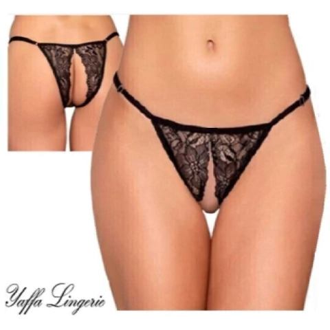 CALCINHA ABERTA C/ FENDA NA FRENTE YAFFA 6468 - comprar online