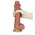 PENIS LUCKY 9.0 C/ VERTEBRA SLIDING-SKIN DUAL CHOCALATE 6670 - Afrodith Sex Shop