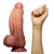 PENIS BIG NATURE COCK I C/ ESCROTO E VENTOSA 24,5X8CM 6705 - comprar online