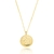 Colar Relicário Redondo Flor Ouro - comprar online