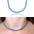 Choker Grumet Azul Prata na internet