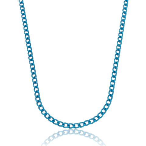 Choker Grumet Azul Prata