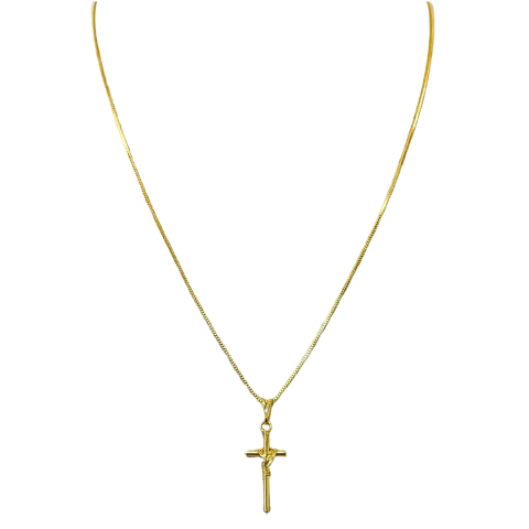 Colar Crucifixo Ouro
