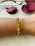 Pulseira Folhas Ouro