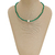 Choker Verde Esmeralda e Pérola Barroca