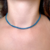 Choker Grumet Azul Ouro - loja online