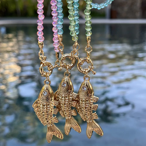 Colar Sardinha com Fecho Boia